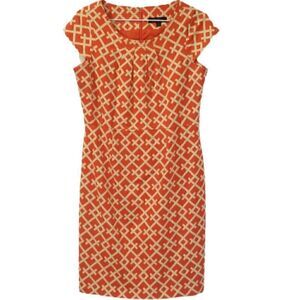 Eden Court Preppy Mod Printed Sheath Dress